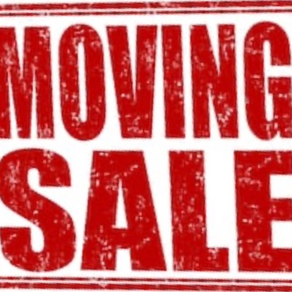 Red Moving Sale Sign